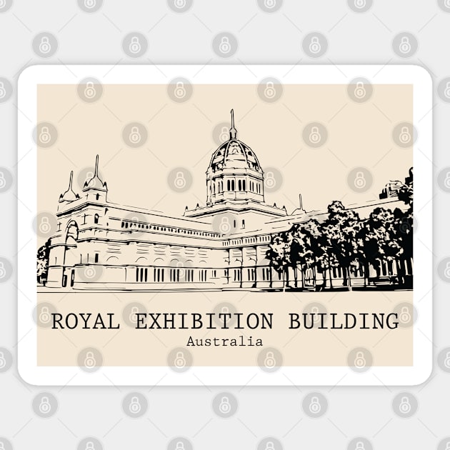 Royal Exhibition Building - Australia Sticker by Lakeric